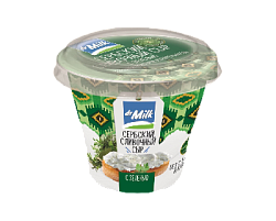 Сыр Сербский мягкий сливочный с зеленью TM Dr Milk 150гр/12шт 